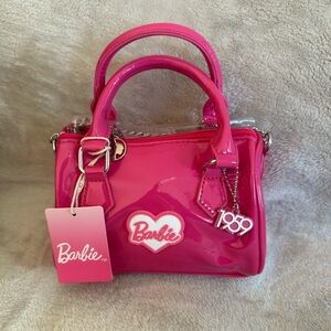 Barbie Bright Pink Patent Mini Satchel